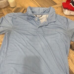 Blue Patterned boys golf  Shirt